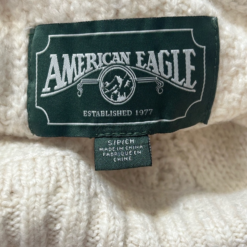 American Eagle Oversized Soft & Cozy Mixed Stitch Sweater - Picture 6 of 6